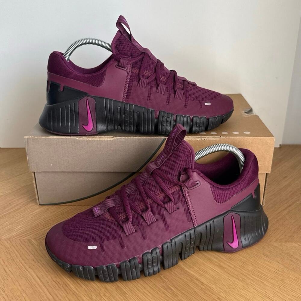 Nike Free Metcon 5 ‘Bordeaux’ Women Running Sneakers- SZ 9 - Picture 3 of 11